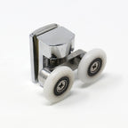 24mm Twin Chrome Door Wheels (Non-Spring)-1