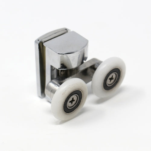 24mm Twin Chrome Door Wheels (Non-Spring)-1