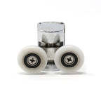 24mm Twin Chrome Door Wheels (Non-Spring)-1