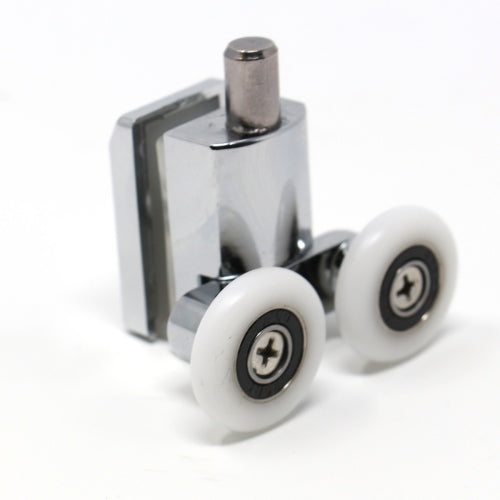 24mm Twin Chrome Door Wheels (Spring)-1