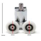 24mm Twin Chrome Door Wheels (Spring)-1