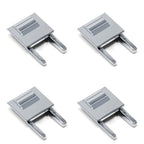 LeakFree Framework Securing Clip - Chrome (4 pack)