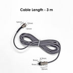 3 Metre 2 pin extension cable