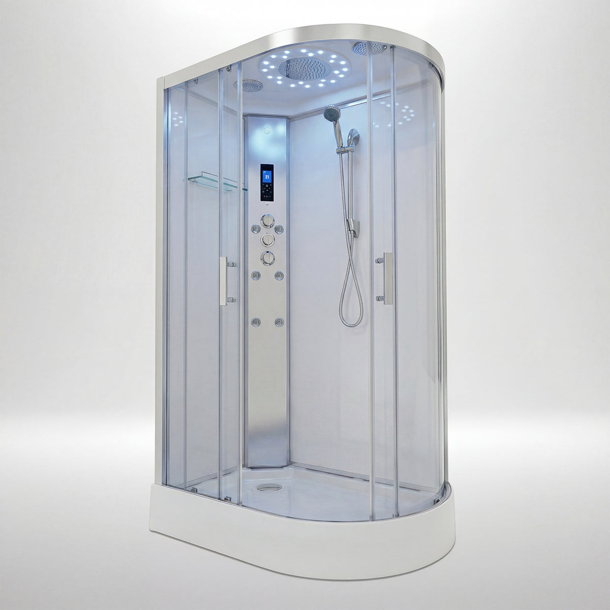 Platinum Shower Cabin - Offset (Left)