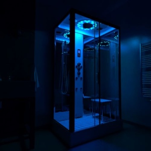 Platinum Steam Shower 1050x850mm - Chrome Frame