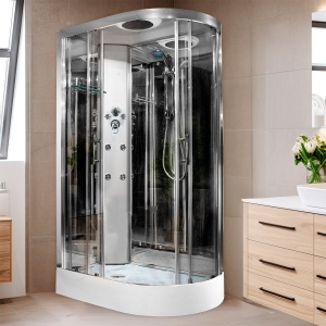 Insignia ECOnomy Shower Cabin 1200x800mm - Left Hand - Chrome Frame