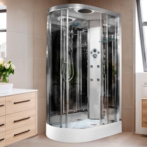 Insignia ECOnomy Shower Cabin 1200x800mm - Right Hand - Chrome Frame
