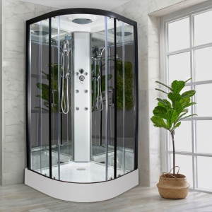 Insignia ECOnomy Shower Cabin 800x800mm - Black Frame