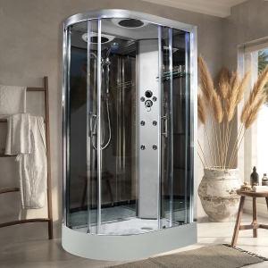 Insignia ECOnomy Shower Cabin 1100x700mm - Right Hand - Chrome Frame