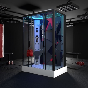 Fight - Twin Steam Shower - 1400mm x 900mm