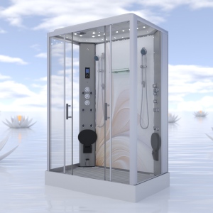 Lotus - Twin Steam Shower - 1400mm x 900mm