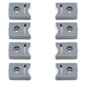 Grey Rubber Door Stops (Pack of 8)