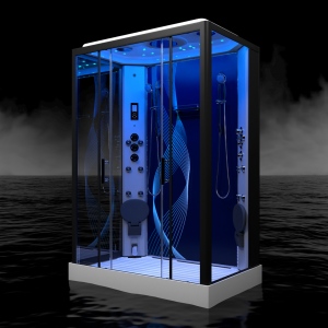Wave - Twin Steam Shower - 1400mm x 900mm