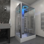 Platinum Steam Shower 1150x850mm - Chrome Frame