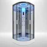 Platinum Shower Cabin 900x900mm - Black Frame/Clear Glass