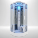 Platinum Steam Shower 1000x1000mm - Chrome Frame/Clear Glass