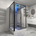 Platinum Shower Cabin 1150x850mm - Black Frame