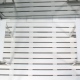 Platinum White Synthetic Wood Effect Floor for 1400mm Rectangle