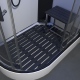 Platinum Black Synthetic Wood Effect Floor for 1100mm Right hand Offset