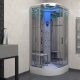 Platinum Steam Shower 800x800mm - Chrome Frame/Clear Glass