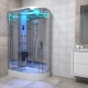 Premium Shower Cabin 1200x800mm - Chrome Frame/Left Hand