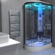 Premium Steam Shower 1100x700mm - Black Frame/Right Hand