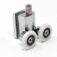 24mm Twin Chrome Door Wheels (Spring)