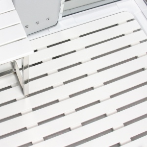 Platinum White Synthetic Wood Effect Floor for 1150mm Rectangle