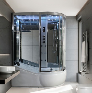1700SL - 3rd Generation Steam Shower Bath | 1700mm x 900mm - Mirror