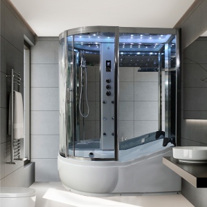 1700SR - 3rd Generation Steam Shower Bath | 1700mm x 900mm - Mirror