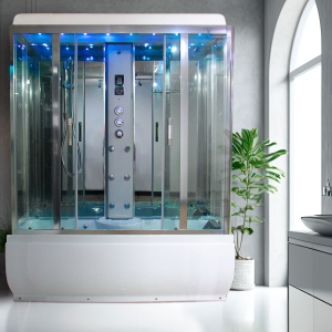 1800S - 3rd Generation Steam Shower Bath | 1710mm x 810mm - Mirror
