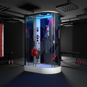 Fight - Offset Steam Shower (Left Hand)