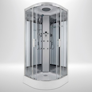 Quadrant ECOnomy Shower Cabin 900x900 - Chrome Frame