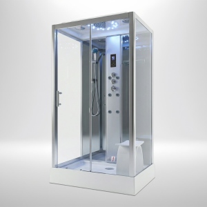 Platinum Steam Shower 1050x850mm - Chrome Frame - Mirror