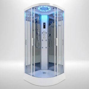Platinum Shower Cabin 1000x1000mm - Chrome Frame/Clear Glass - Mirror