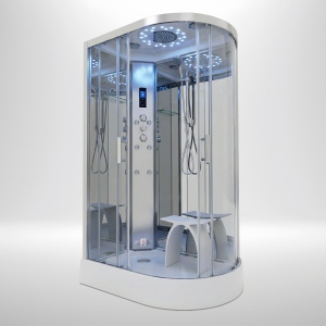 Platinum Steam Shower 1200x800mm - Chrome Frame/Left Hand - Mirror