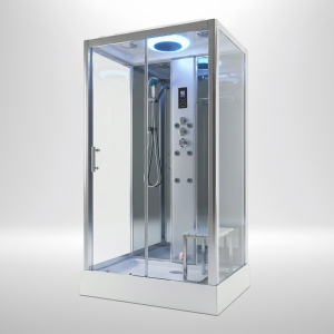 Premium Steam Shower 1150x850mm - Chrome Frame - Mirror