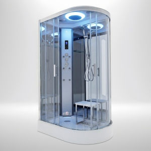 Premium Steam Shower 1200x800mm - Chrome Frame/Left Hand - Mirror