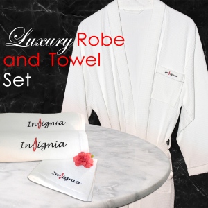 Right Royal Luxury Bathrobe and Towel Set