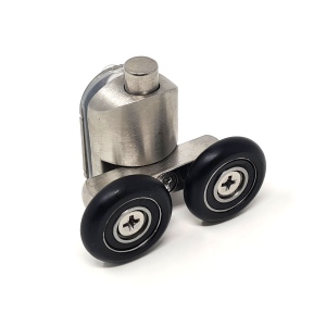 Stainless Steel Twin Door Wheel Push Button (AX)