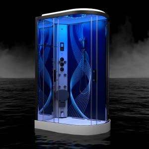 Wave - Offset Steam Shower (Left Hand)