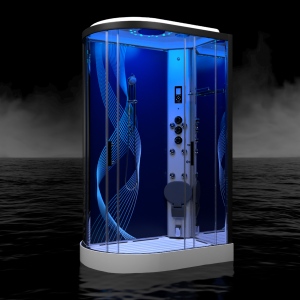 Wave - Offset Steam Shower (Right Hand)