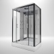 Insignia ECOnomy Shower Cabin 1400x900mm - Black Frame