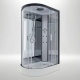 Insignia ECOnomy Shower Cabin 1100x700mm - Right Hand - Black Frame