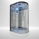 Platinum Shower Cabin 1200x800mm - Black Frame/Left Hand