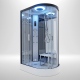 Premium Steam Shower 1100x700mm - Black Frame/Left Hand