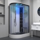 Monochrome Steam Shower -  Right Hand Offset
