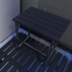 Shower Seat / Stool Black Wood Effect