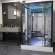 Platinum Twin Steam Shower 1400x900mm - Black Frame