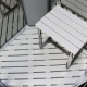Platinum White Synthetic Wood Effect Floor for 900mm Quadrant